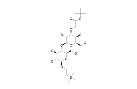 2-(TRIMETHYLSILYL)-ETHYL-[3-O-[(TERT.-BUTOXYCARBONYL)-METHYL]-BETA-D-GALACTOPYRANOSYL]-(1->4)-BETA-D-GLUCOPYRANOSIDE