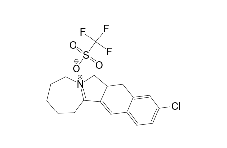 10-CHLORO-(2,3,4,5,7A,8-HEXAHYDRO-1H,7H)-AZEPINO-[2,1-A]-BENZO-[F]-ISOINDOLIUM-TRIFLUOROMETHANESULFONATE