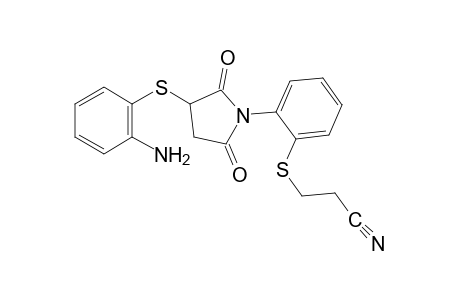 2-[(o-aminophenyl)thio]-N-{o-[(2-cyanoethyl)thio]phenyl}maleimide