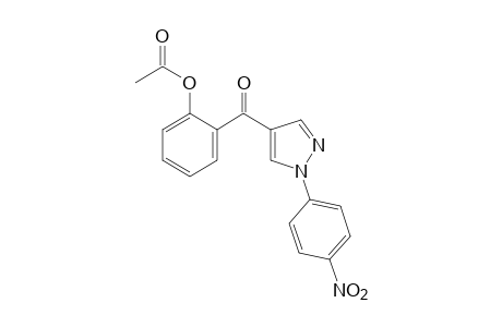 o-hydroxyphenyl 1-(p-nitrophenyl)pyrazol-4-yl ketone, acetate (ester)