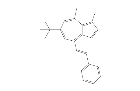 6-(t-Butyl)-1,8-dimethyl-4-[2'-phenylethenyl]-azulene