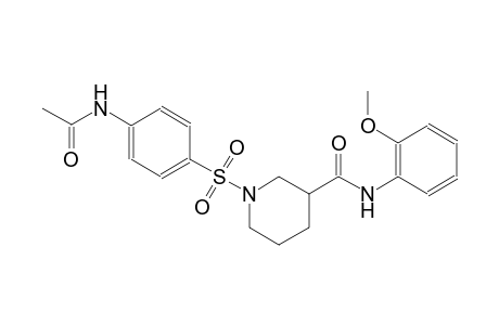 3-piperidinecarboxamide, 1-[[4-(acetylamino)phenyl]sulfonyl]-N-(2-methoxyphenyl)-