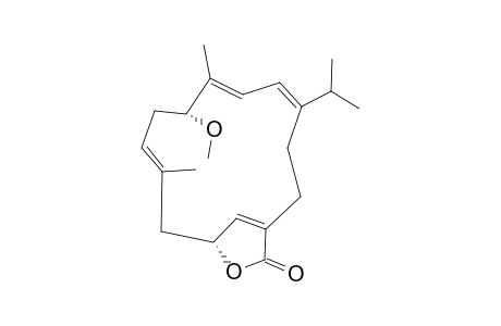 (+)-(5-R*,10-R*)-5-METHOXYCEMBRA-1-E,3-E,7-E,11-Z,15-PENTAEN-20,10-OLIDE