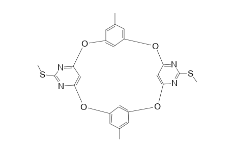 4,6,16,18-TETRAAZA-11,23-DIMETHYL-5,17-DI-(THIOMETHYL)-2,8,14,20-TETRAOXACALIX-[4]-ARENE