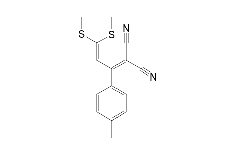 1,1-DICYANO-4,4-BIS-(METHYLTHIO)-2-(PARA-TOLYL)-1,3-BUTADIEN