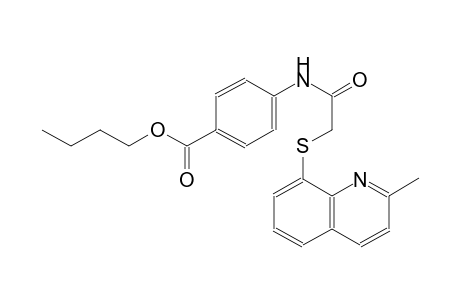 benzoic acid, 4-[[[(2-methyl-8-quinolinyl)thio]acetyl]amino]-, butylester