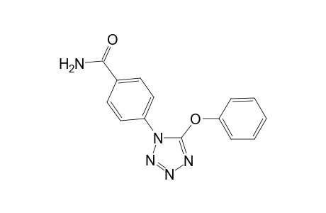 4-(5-phenoxy-1,2,3,4-tetrazol-1-yl)benzamide