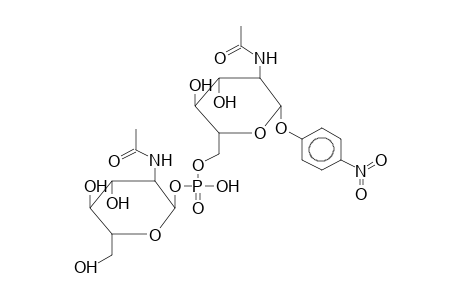 PARA-NITROPHENYL 2-ACETAMIDO-2-DEOXY-6-O-(2-ACETAMIDO-2-DEOXY-ALPHA-D-GLUCOPYRANOSYLPHOSPHO)-BETA-D-GLUCOPYRANOSIDE