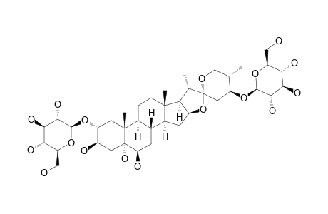 (24S,25S)-5-ALPHA-SPIROSTANE-2-ALPHA,3-BETA,5,6-BETA,24-PENTOL-2,24-DI-O-BETA-D-GLUCOPYRANOSIDE