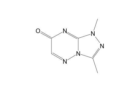 1,3-DIMETHYL-s-TRIAZOLO[4,3-b]-as-TRIAZIN-7(1H)-ONE