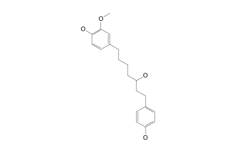 5-DEHYDROXY-OCTAHYDRO-DEMETHOXY-CURCUMIN-B;1-(4'-HYDROXYPHENYL)-7-(3''-METHOXY-4''-HYDROXYPHENYL)-3-HEPTITOL