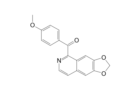 1-(PARA-METHOXYBENZOYL)-6,7-METHYLENEDIOXYISOQUINOLINE