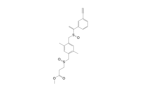 #8;METHYL-(REL-RS,RS)&(REL-RS,SS)-3-[(2,5-DIMETHYL-1,4-PHENYLENE)-1-(METHYLENESULFINYL)-4-[[1-(3-ETHYNYLPHENYL)-ETHENYL]-SULFINYL-METHYLENE]]-PROPANOATE