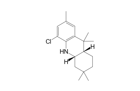 (4aSR,9aRS)-3,3,7,9,9-Pentamethyl-5-chloro-1,2,3,4,4a,9,9a,10-octahydroacridine