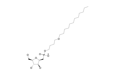 1-(BUTYL-4'-O-DODECYL)-2,5-ANHYDRO-D-GLUCITYL-PHOSPHONATE