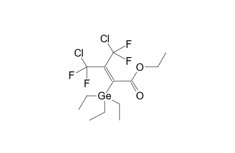 ETHYL 3,3-BIS(CHLORODIFLUOROMETHYL)-2-TRIETHYLGERMYLACRYLATE