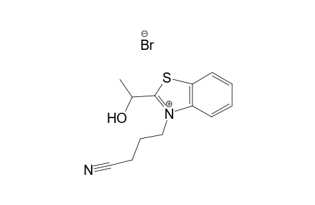 3-(3-cyanopropyl)-2-(1-hydroxyethyl)benzo[d]thiazol-3-ium bromide