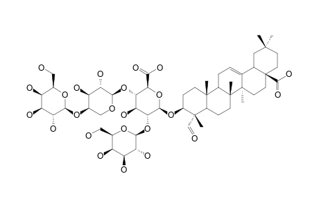 3-O-BETA-[GALACTOPYRANOSYL-(1->4)-ARABINOPYRANOSYL-(1->4)-[GALACTOPYRANOSYL-(1->2)]-GLUCURONOPYRANOSYL]-GYPSOGENIN