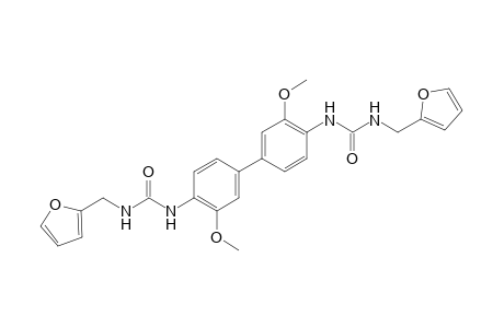 1,1'-(3,3'-dimethoxy-4,4'-biphenylylene)bis[3-furfurylurea]