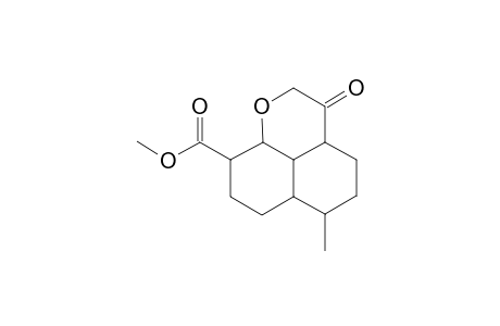 1-Oxa-3-oxo-6-methyl-9-methoxycarbonyl-2,3a,4,5,6,6a,7,8,9,9a-deca-hydro-phenalene