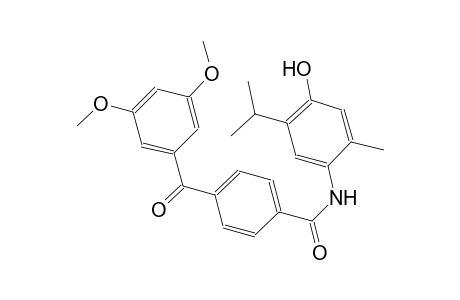 benzamide, 4-(3,5-dimethoxybenzoyl)-N-[4-hydroxy-2-methyl-5-(1-methylethyl)phenyl]-