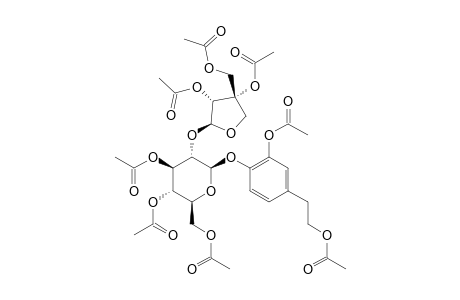 3,4-DIHYDROXYPHENETHYL-ALCOHOL-3-O-(2'-O-BETA-APIOFURANOSYL)-BETA-GLUCOPYRANOSIDE-PERACETATE