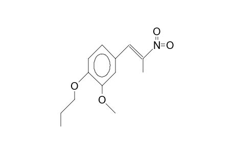 trans-3-Methoxy-B-methyl-B-nitro-4-propoxy-styrene