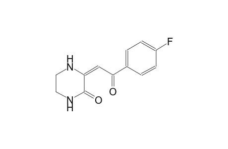 (3E)-3-[2-(4-fluorophenyl)-2-oxoethylidene]-2-piperazinone