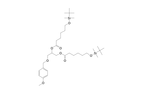 1,2-DI-(6'-TERT.-BUTYL-DIMETHYLSILYLOXYHEXANOYL)-3-(PARA-METHOXY-BENZYL)-SN-GLYCEROL