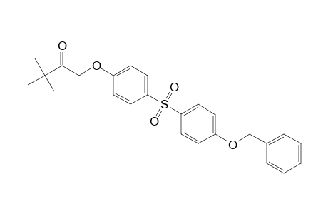 2-Butanone, 3,3-dimethyl-1-[4-[[4-(phenylmethoxy)phenyl]sulfonyl]phenoxy]-