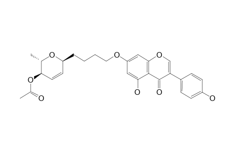 5-HYDROXY-7-O-[4-(1-C-4-O-ACETYL-2,3,6-TRIDEOXY-ALPHA-L-ERYTHRO-HEX-2-EN-PYRANOSYL)-BUTYL]-3-(4'-HYDROXYPHENYL)-CHROMEN-4-ONE