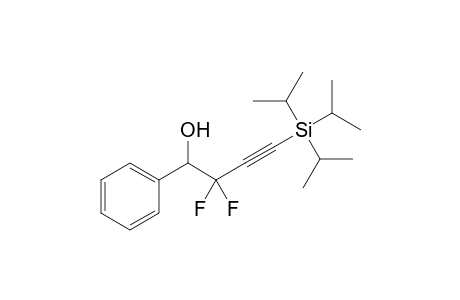 2,2-bis(fluoranyl)-1-phenyl-4-tri(propan-2-yl)silyl-but-3-yn-1-ol