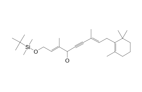 (2E,7E)-1-[(TERT.-BUTYLDIMETHYLSILYL)-OXY]-3,7-DIMETHYL-9-(2,6,6-TRIMETHYLCYCLOHEX-1-EN-1-YL)-NONA-2,7-DIEN-5-YN-4-OL