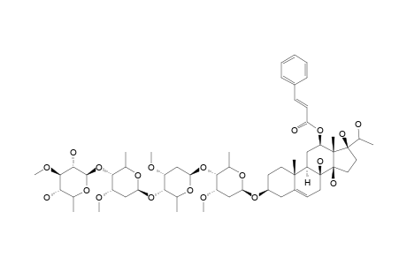 PENUPOGENIN-3-O-BETA-D-THEVETOPYRANOSYL-(1->4)-BETA-D-CYMAROPYRANOSYL-(1->4)-BETA-D-CYMAROPYRANOSYL-(1->4)-BETA-D-CYMAROPYRANOSIDE