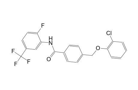 4-[(2-chlorophenoxy)methyl]-N-[2-fluoro-5-(trifluoromethyl)phenyl]benzamide