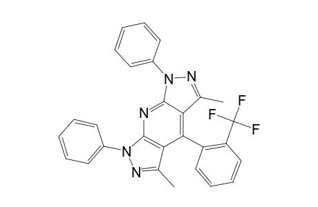 4-(2-TRIFLUOROMETHYLPHENYL)-3,5-DIMETHYL-1,7-DIPHENYL-1H,7H-BISPYRAZOLO-[3,4-B:4',3'-E]-PYRIDINE