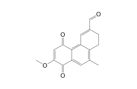 6-FORMYL-2-METHOXY-9-METHYL-7,8-DIHYDRO-1,4-PHENANTHRENDIONE