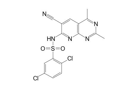 Benzenesulfonamide, 2,5-dichloro-N-(6-cyano-2,4-dimethylpyrido[2,3-d]pyrimidin-7-yl)-