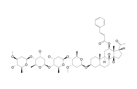 5-ALPHA,6-DIHYDROIKEMAGENIN-3-O-BETA-D-OLEANDROPYRANOSYL-(1->4)-BETA-D-DIGITOXOPYRANOSYL-(1->4)-BETA-D-DIGITOXOPYRANOSYL-(1->4)-BETA-D-CYMAR