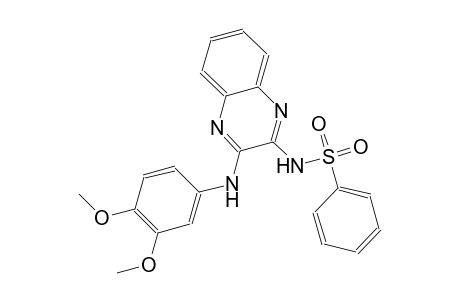 benzenesulfonamide, N-[3-[(3,4-dimethoxyphenyl)amino]-2-quinoxalinyl]-