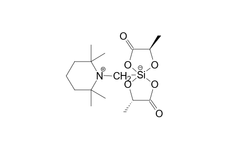 (DELTA,S,S)-BIS-[LACTATO-(2-)-O(1),O(2)]-[(2,2,6,6-TETRAMETHYLPIPERIDINIO)-METHYL]-SILICATE;MAJOR-ISOMER