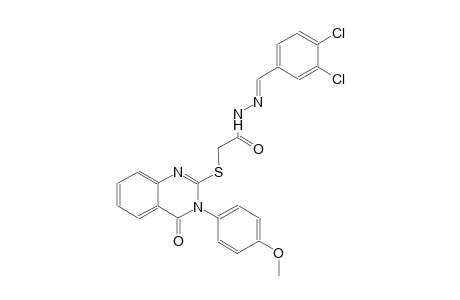 N'-[(E)-(3,4-dichlorophenyl)methylidene]-2-{[3-(4-methoxyphenyl)-4-oxo-3,4-dihydro-2-quinazolinyl]sulfanyl}acetohydrazide