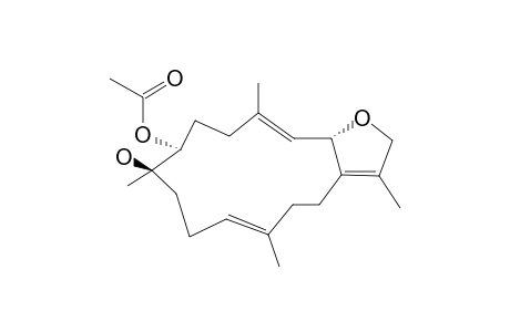 CRASSUMOL-C;[2S*,7S*,8S*,(3E),(11E)]-7-ACETOXY-8-HYDROXY-CEMBRA-3,11-DIEN