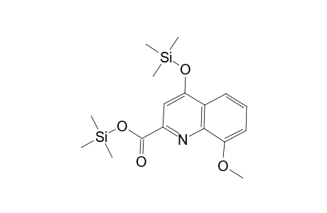 2-Quinolinecarboxylic acid, 8-methoxy-4-[(trimethylsilyl)oxy]-, trimethylsilyl ester