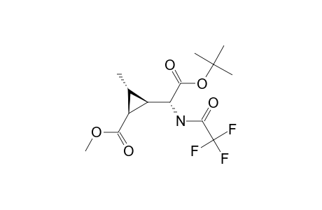 TERT.-BUTYL-(2S,1'S,2'S,3'R)-2-(2'-METHOXYCARBONYL-3'-METHYLCYCLOPROPYL)-2-TRIFLUORACETYL-GLYCINATE