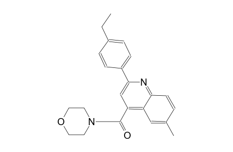 2-(4-ethylphenyl)-6-methyl-4-(4-morpholinylcarbonyl)quinoline