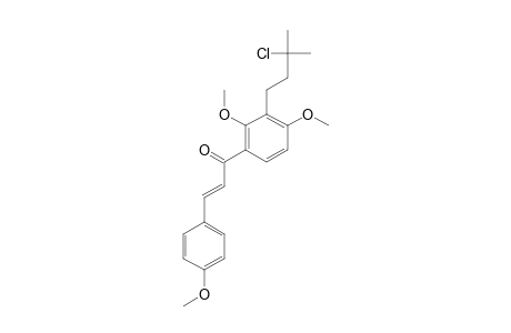 2',4,4'-TRIMETHOXY-3'-(3''-CHLORO-3''-METHYLBUTYL)-CHALCONE