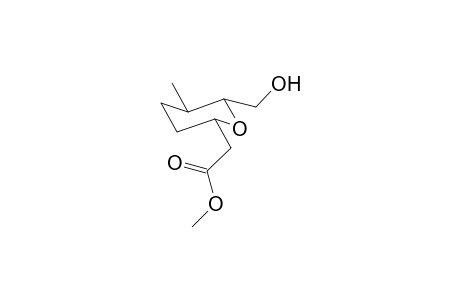 (2S,5R,6R)-Methyl 6-hydroxymethyl-5-methyltetrahydro-2H-pyran-2-acetate