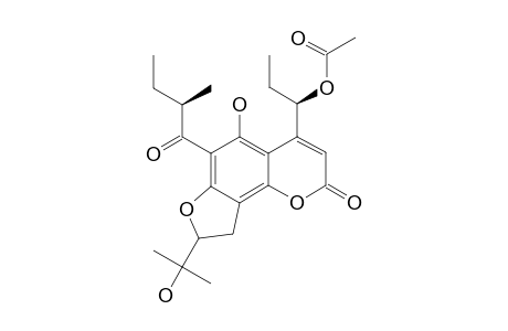 OCHROCARPIN-G;8,9-DIHYDRO-5-HYDROXY-8-(1-HYDROXY-1-METHYLETHYL)-6-(2-METHYL-1-OXOBUTYL)-4-(1R-ACETYLOXYPROPYL)-2H-FURO-[2',3':5,6]-BENZO-[1,2-B]-PY