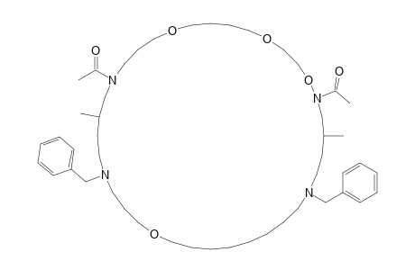 5,28-Diacetyl-10,23-dibenzyl-7,26-dimethyl-1,4,19,32-tetraoxa-5,10,23,28-tetraazacyclohexatricontane